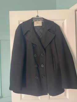 Vintage US Military style wool pea coat