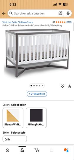 Delta Children Tribeca 4-1 Convertible Crib