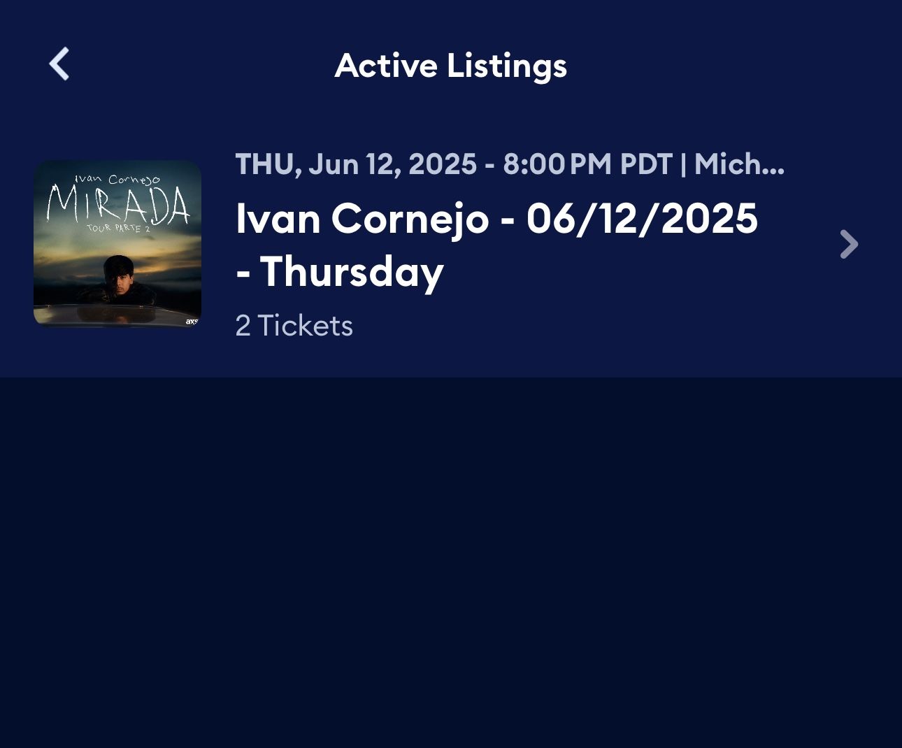 Ivan Cornejo Tickets