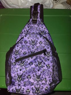 Disneyland haunted mansion sling backpack