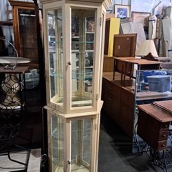 Off White Curio Cabinet 