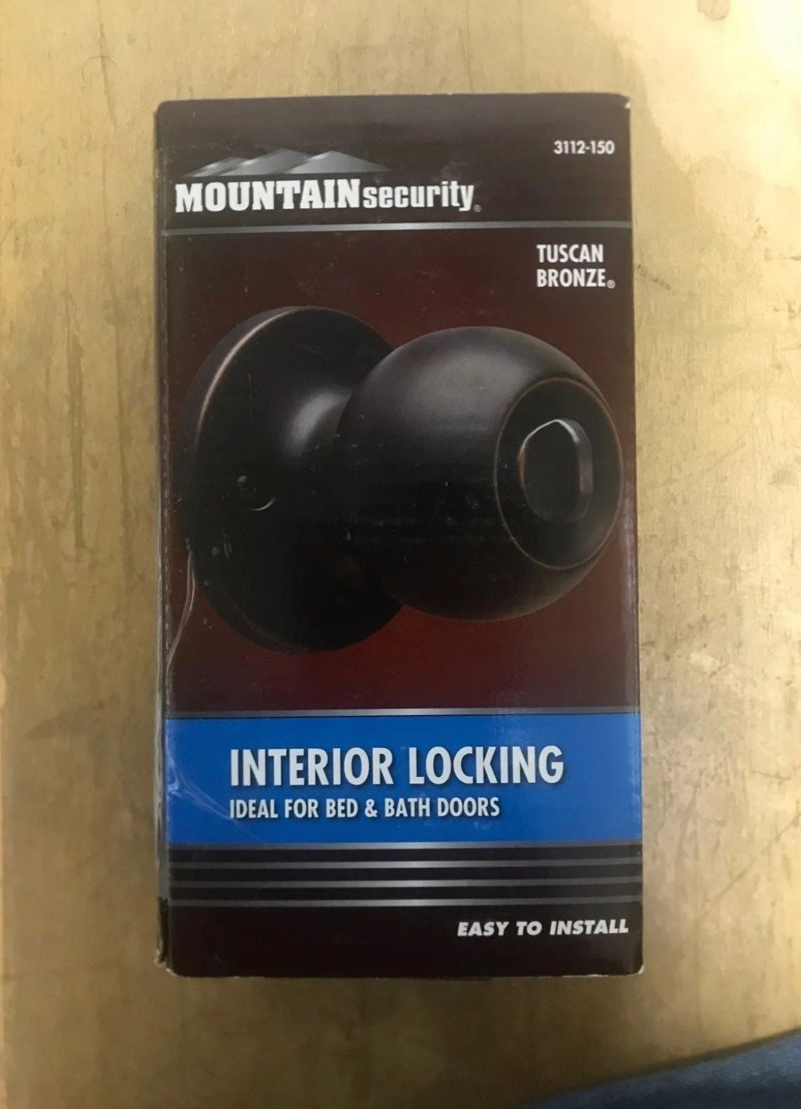 Mountain Security Interior Locking Tuscan Bronze #3112-150 New!! (C6)