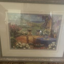 Lake Como Landing Oil Painting