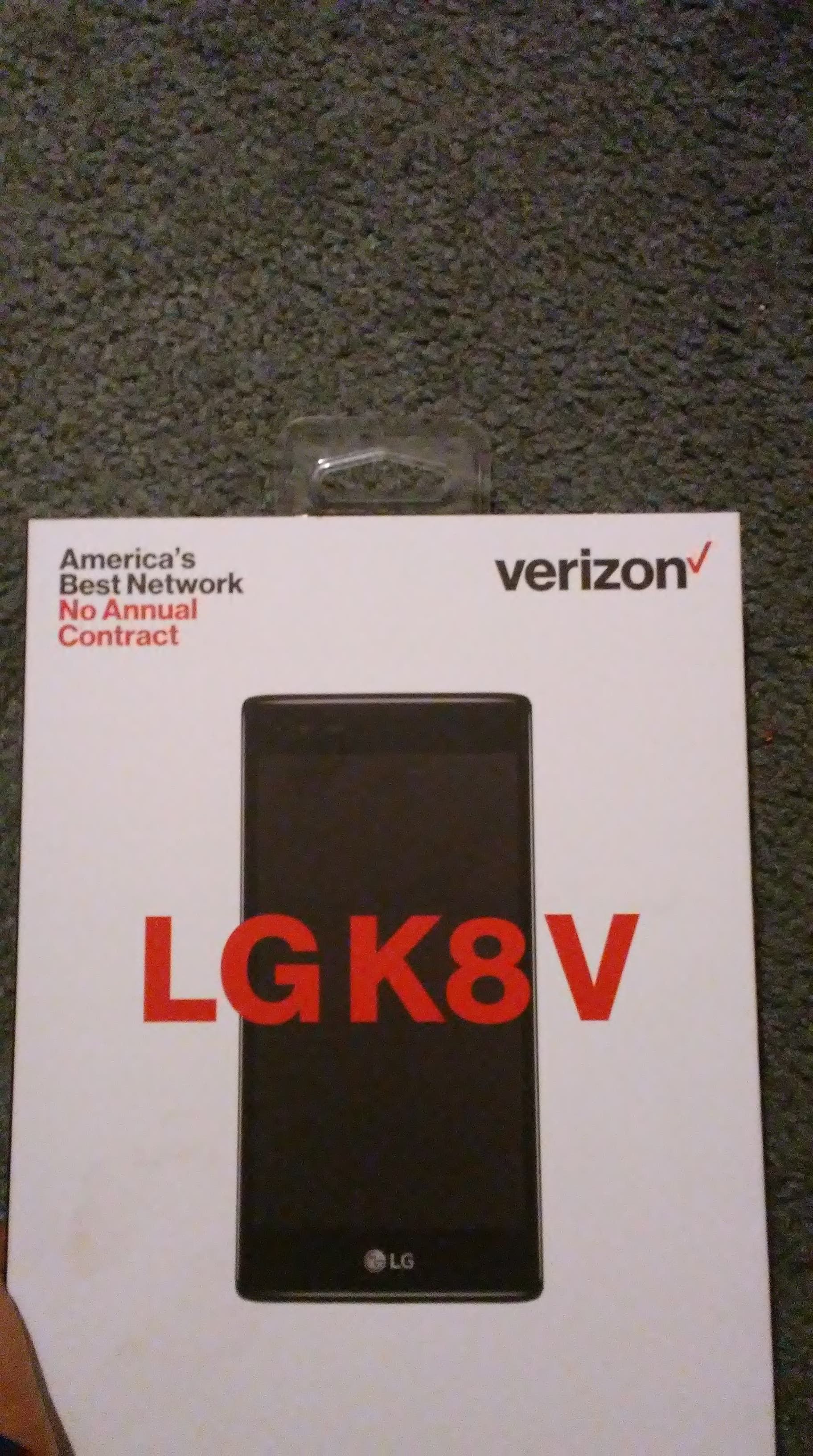 New lgk8v verizon prepaid cellphone still in box never been open