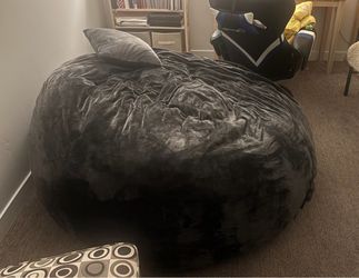 6 Ft. Black Bean Bag