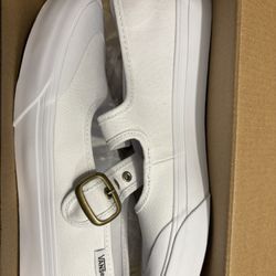 White Mary Jane VANS
