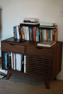Mid-Century Modern Vinyl Record Cabinet / Storage Stand - Moving Sale!