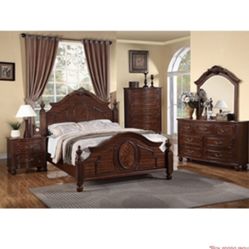 Gorgeous Queen size Complete Bedroom Set. Mattress Sold Separately 