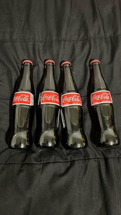 Mexican Coca-Cola Glass Bottles Set of 4