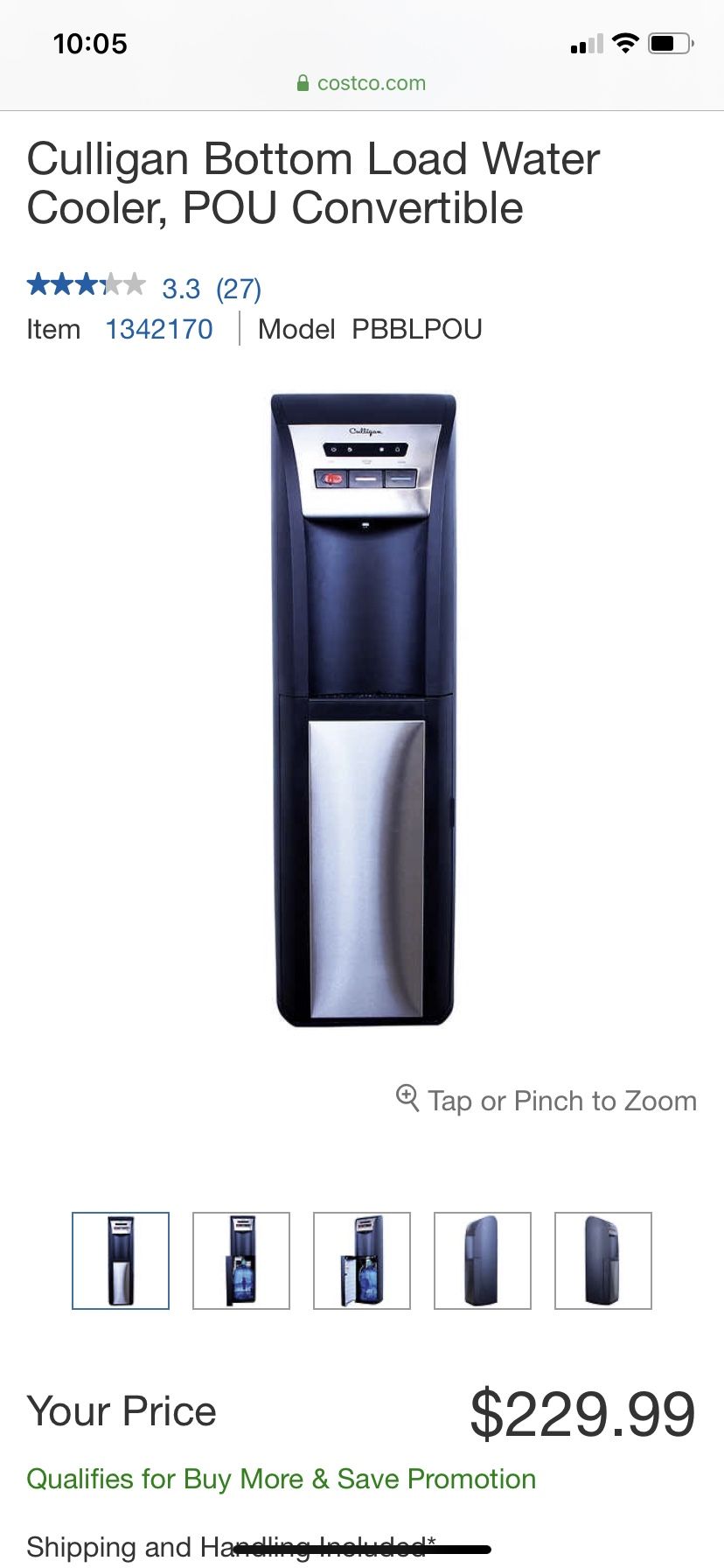 Culligan Bottom Load Water Cooler for Sale in Garden Grove, CA OfferUp