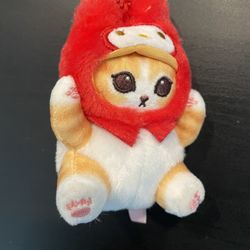 Sanrio x Mofusand My Melody Kitty Plush Keychain 