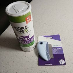 Flea & Tick Carpet Powder & Grooming Comb