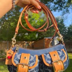 Coach Ashton Bag In Signature Denim NWT