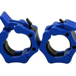 Barbell Clamps 2 inch Blue