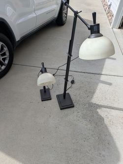 Adjustable Floor & Desk Task Lamps (Set of 2)