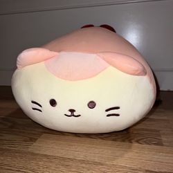 Anirollz Kittirollz Japanese Plush Cat Stuffed Animal Pink NEW