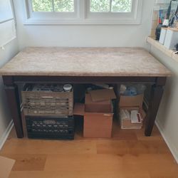 Stone-top Dining Table