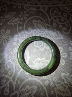 Qing Dynasty Hetian Green Jade (Jadeite) Bangle