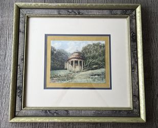 Original Watercolor Art Framed Beautiful 