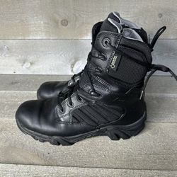 Bates GX 8 Gore Tex Side Zip E02268 Mens Size 10.5 Black Leather Tactical Boots