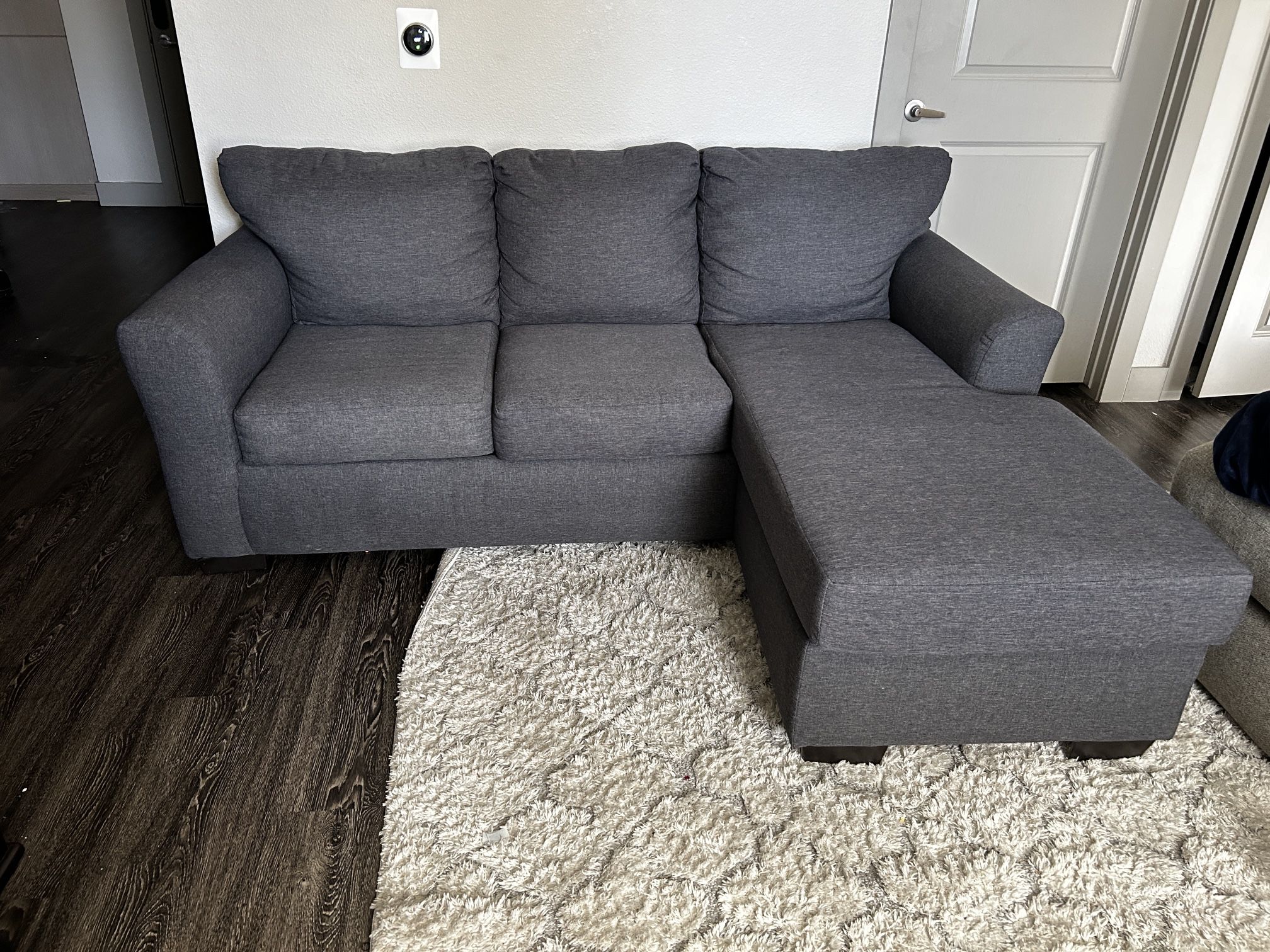 *Free Delivery* Grey L Shape Sofa w/Pullout bed 