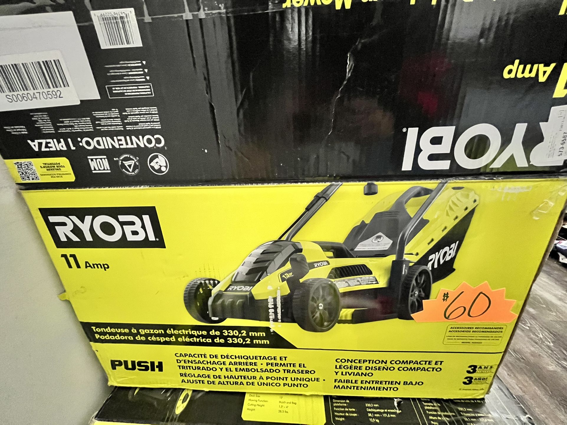 RYOBI 11amp Corded Lawn Mower 