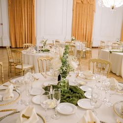 Wedding Table Runners, Numbers, And Lights 