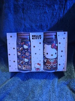 Hello Kitty Glass Tumbler Set