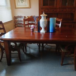 China cabinet in the table