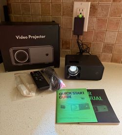 CiBest - Mini Portable Projector, 2025 Upgraded Projector with 9500Lux and Full HD 1080P, Movie Projector Compatible with iOS/Android, Phone/Tablet/La