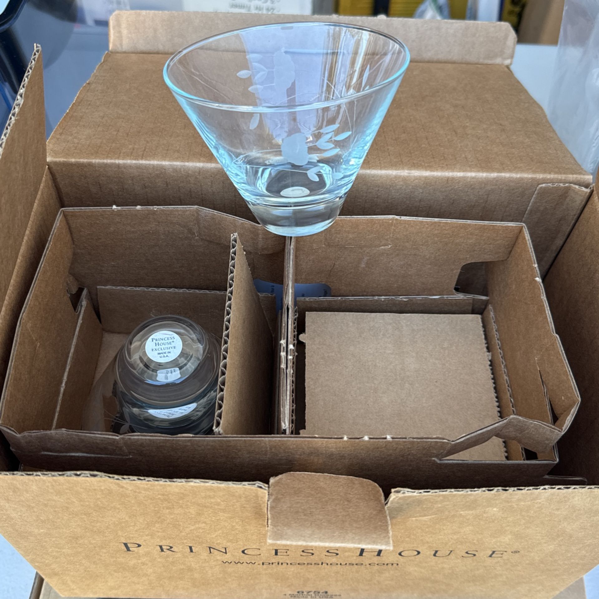 Princess House Martini Glasess