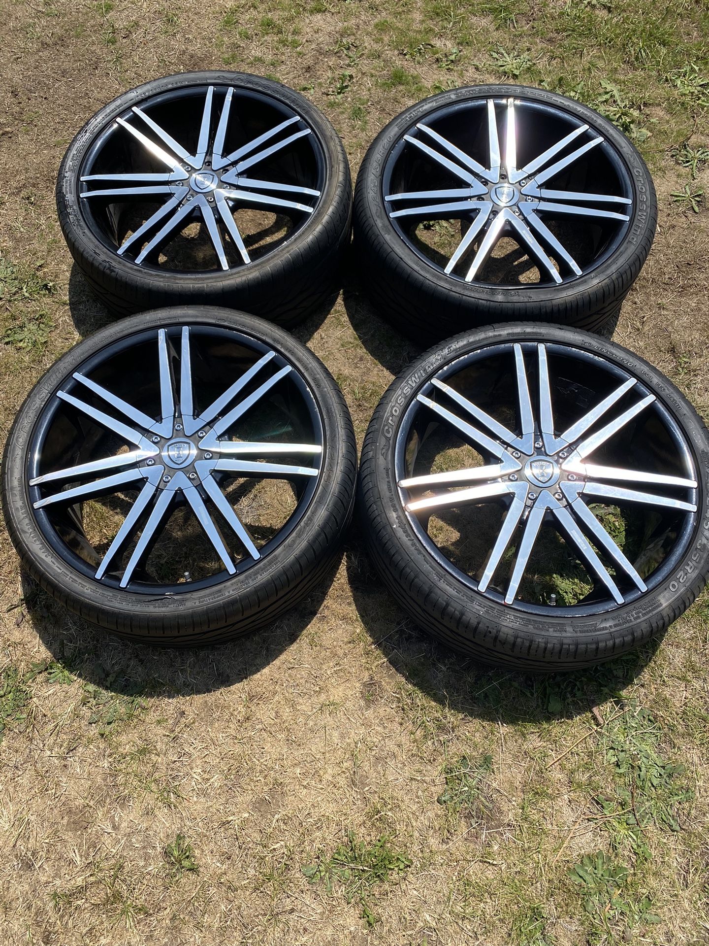 20” Borghini Wheels & Tires 5x114.3 & 5x4.5 *1 Small Bend & 1 Bad Tire*