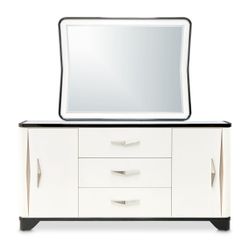Tuxedo Black Sideboard & Mirror