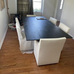 Restoration Hardwire Dining Table And Chairs 