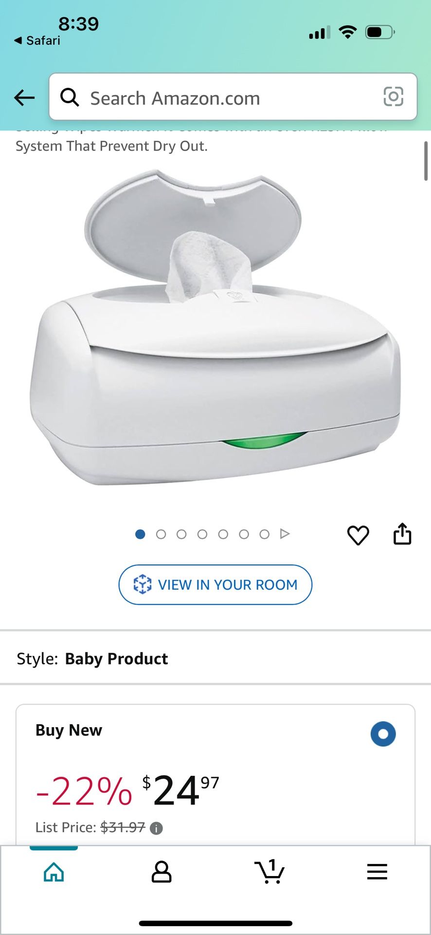 Prince Lionheart Baby wipes Warmer
