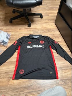 Toluca black long sleeve jersey size M