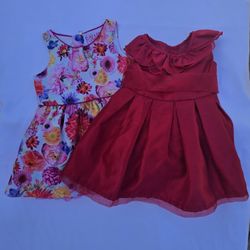 12 Month Dresses - Florabelle & Sweet Heart Rose