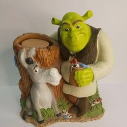 Shrek and Donkey Collectible Dixie Cup Holder Dispenser Kids Bathroom Decor 2004