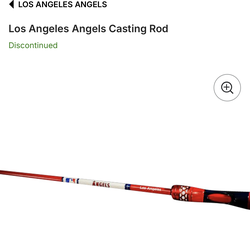 Discontinued Favorite Fishing MLB Los Angeles Angels Baitcaster Rod – New