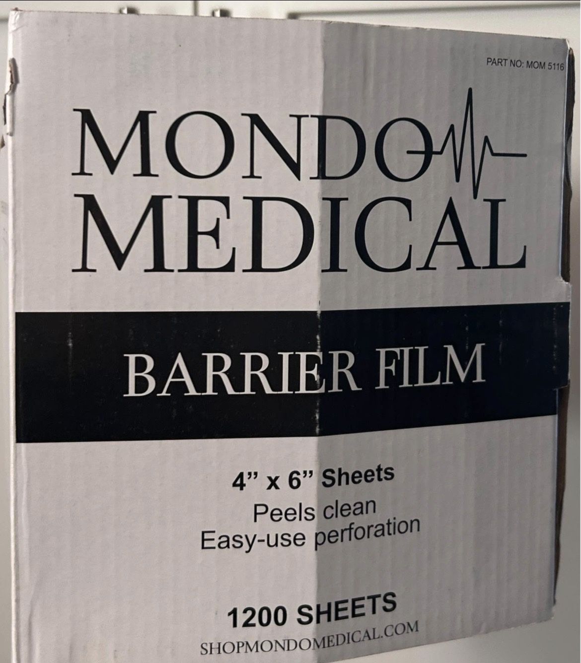 Mondo Medical Universal 4x6 in Skin Barrier Film Tattoo Tape Roll 1200 sheets