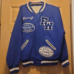 Vintage Letterman Bomber Jacket