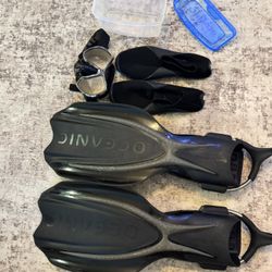 Dive boots, Dive fins, & Dive Mask