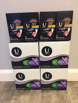 4box tampoons 18counts 4box liners 50counts bundle for $20/must pick Up Gahanna