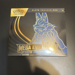 Pokemon Trading Card Game - Mega Evolutions - ELITE TRAINER BOX WITH LUCARIO ART (SEALED)
