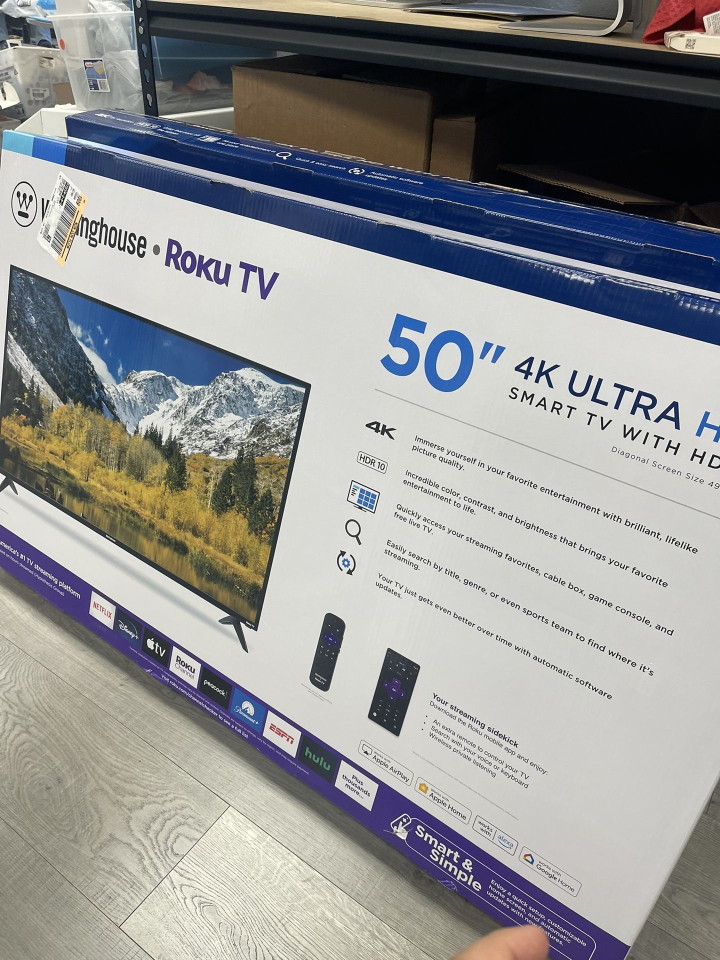 Westinghouse • Roku Tv, 50 Inch, Brand New Sealed Box