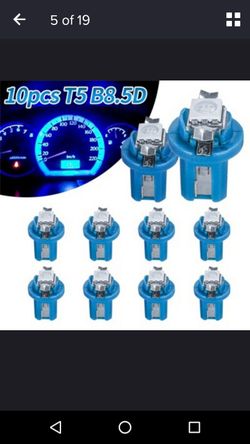 Car dashboard LED lights blue and you never used pick up the Hamilton yours