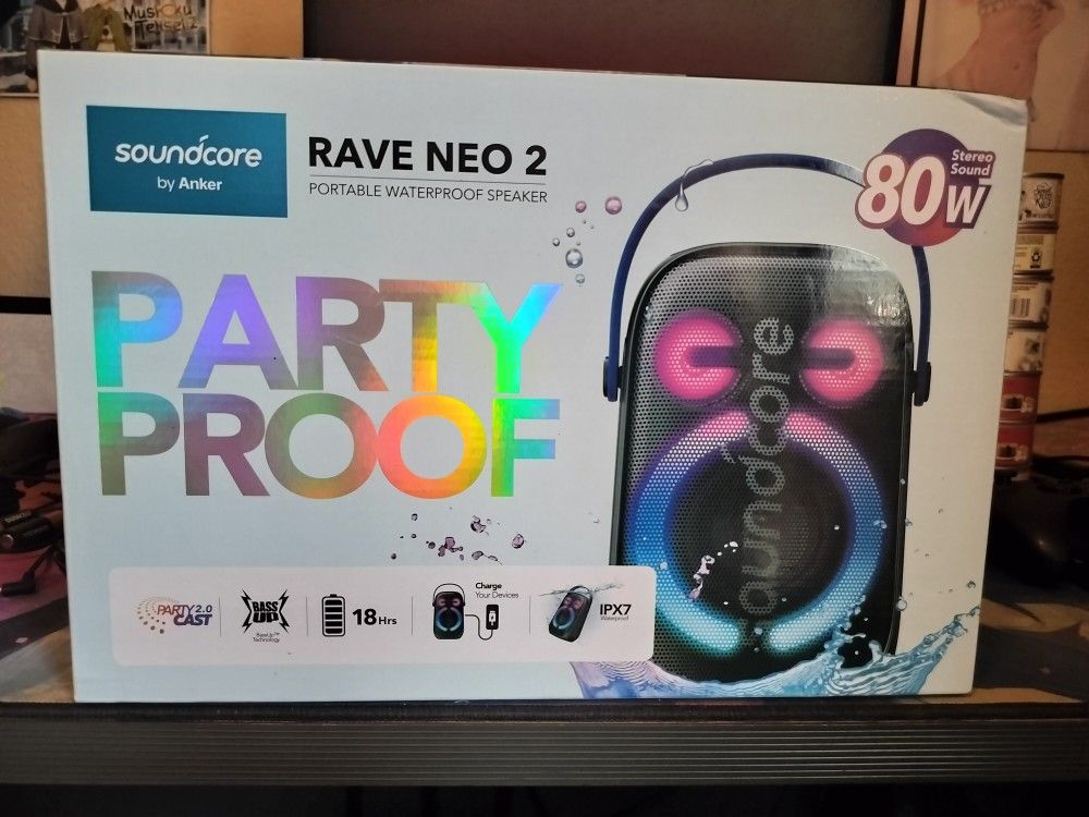 Soundcore By Anker Rave Neo 2 Portable Speaker