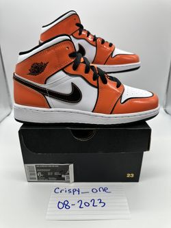 Air Jordan 1 Mid SE GS Turf Orange
