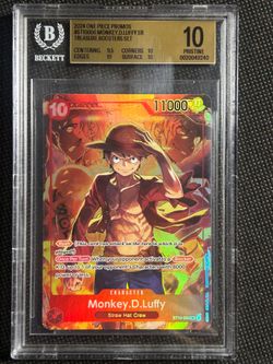 One Piece Monkey D Luffy Treasure Boosters Set ST10-006 PSA 10 Gem Mint