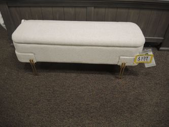 Zuo Modern Upholstered Bench - Ivory | Ottoman | Footstool